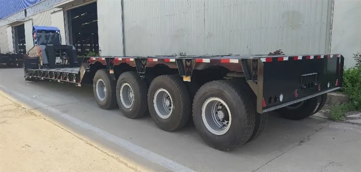 Plaub-qag Low-chassis Thauj Semi-trailer