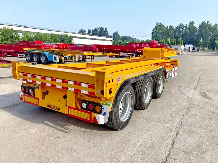 Skeleton rov qab Tipping Semi-Trailer