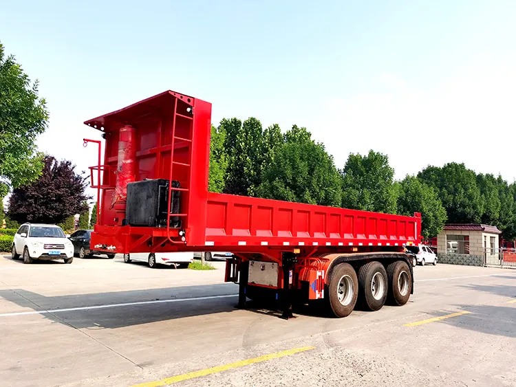 Ncaj Beam Tsheb Tipping Semi Trailer